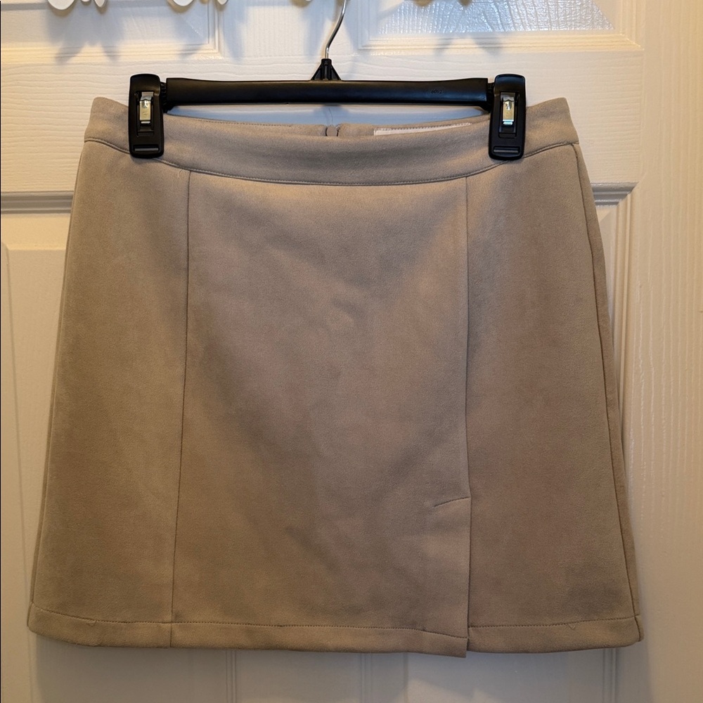 Indigo Rein Tan Mini Skirt
